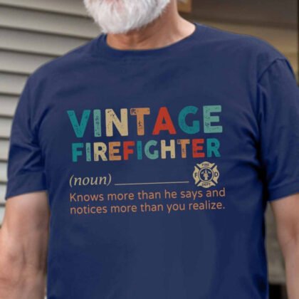 Vintage Firefighter Apparel - Brave Hero