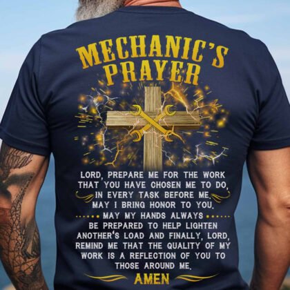 Mechanics Prayer Faith Cross Apparel - Mechanic